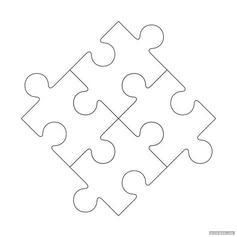 Printable Coloring Pages Puzzle Pieces