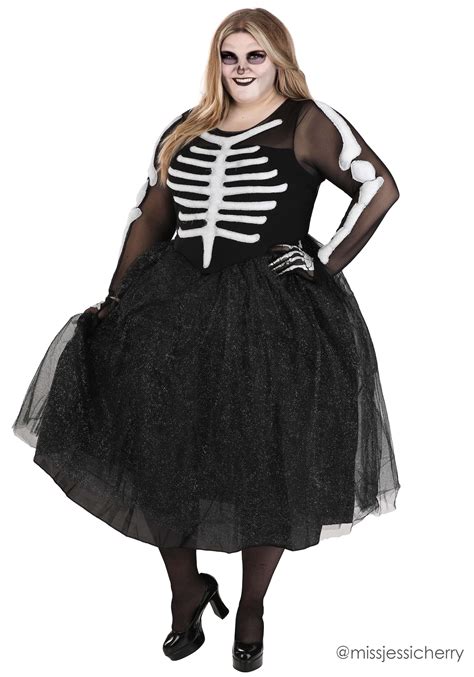 Womens Skeleton Beauty Plus Size Costume 1x 2x 3x 4x
