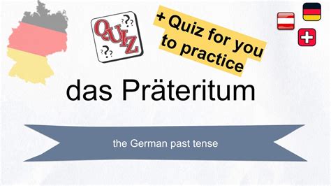 German Grammar Das Präteritum Sein Haben Past Tense Youtube