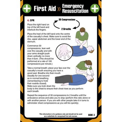 First Aid Pocket Guide Resuscitation Eurekadirect