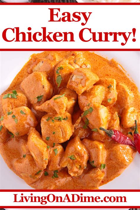 1 brown onion , chopped. Easy Chicken Curry Recipe - Living on a Dime To Grow Rich