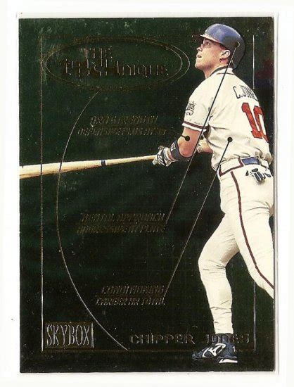 2000 Fleer Skybox Baseball Card 12 Of 15t Nmm Chipper Jones The