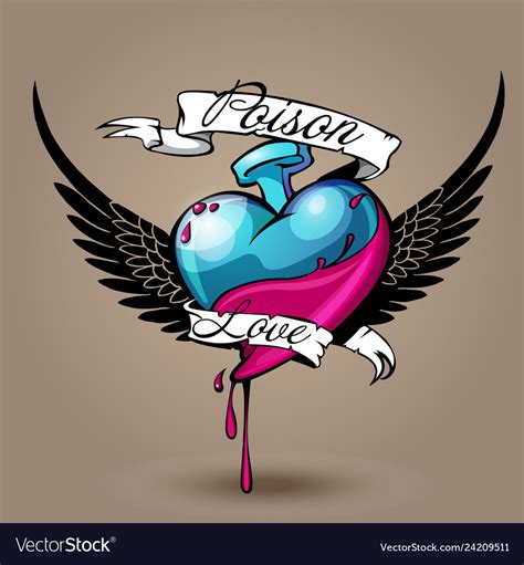 Poison Of Love Royalty Free Vector Image Vectorstock