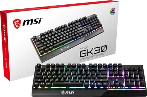 Msi Vigor Gk30 Rgb Memchanical Gaming Keyboard Uk Layout Mech