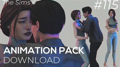 The Sims 4 Animation Pack 115 Download Couple Romantic Kiss Talk Youtube