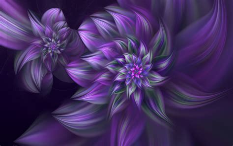 Purple Flower Fractal