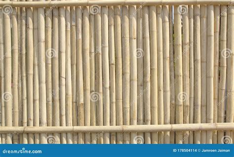 Texture En Bambou De Barri Re De Planche De Vieux Ton Brun Pour Le Fond