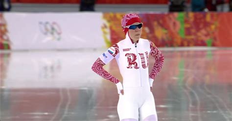 Olga Graf Rus Bronze Womens 3000 M Speed Skating Sochi 2014 Replays