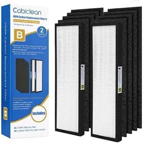 Cabiclean Hepa Carbon Replacement Filter B 2 Pack Ebay