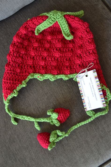 Knotty Knotty Crochet Sweet Strawberry Hat Free Pattern