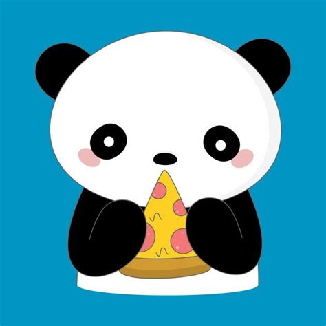 Kawaii Panda Loves Pizza T Shirt By Happinessinatee Kawaii Panda