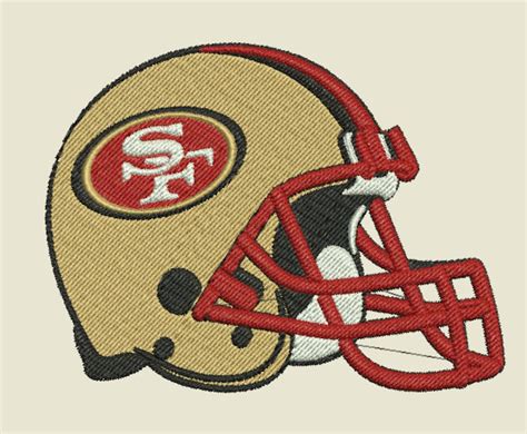 Nfl San Francisco 49ers Logo Embroidery Design In Pes Vp3 Jef Etsy