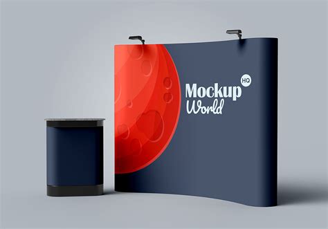 Find the large collection of best free, organized layers, easy to cusomizable photo realistic psd mockups for absolutely free to download and ready to use in you projects. Trade Show Exhibition Booth Stand Mockup | Mockup World HQ