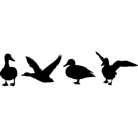 Flying Duck Silhouette Free Download On Clipartmag