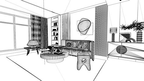 Living room | Interior Scene | Architectural Visualization - Blender Market