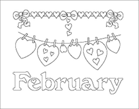 Though it may be cold and dreary and though spring is just around the corner, there are things to rejoice in right now. February Calendar Picture to Color, Months of the Year ...
