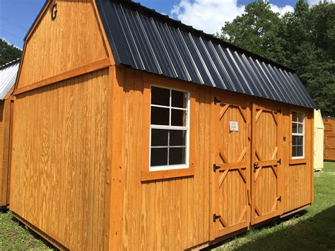10x16 Side Lofted Barn Backyard Storage Portable Buildings Shed Homes