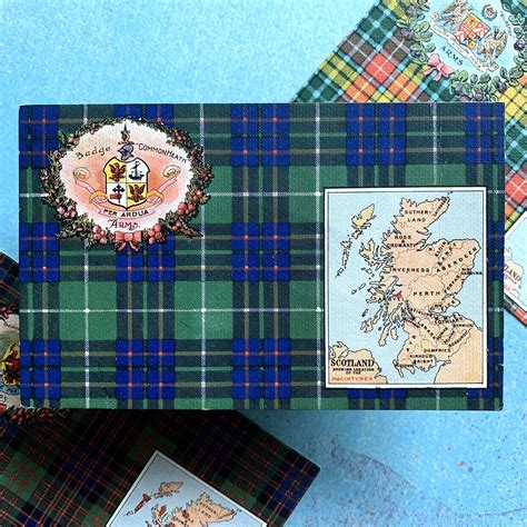 Vintage Macintyre Clan Postcard Kilt Tartan Scotland Scottish Etsy
