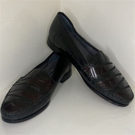 Stacy Adams Shoes Vintage S Stacy Adams Leather Snakeskin Loafer Mens Poshmark
