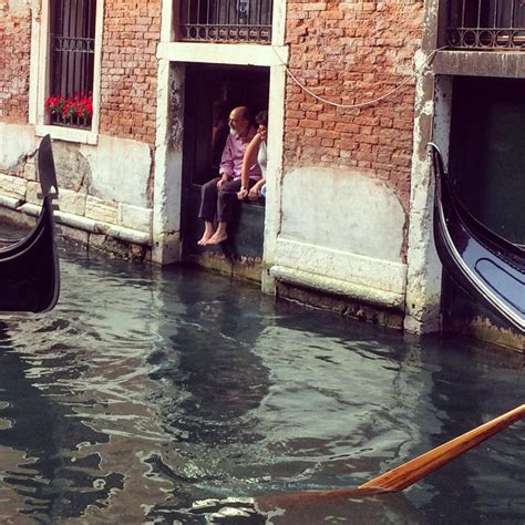 Picture I Took Of A Random Couple In Venice Watching The Gondolas Pass R