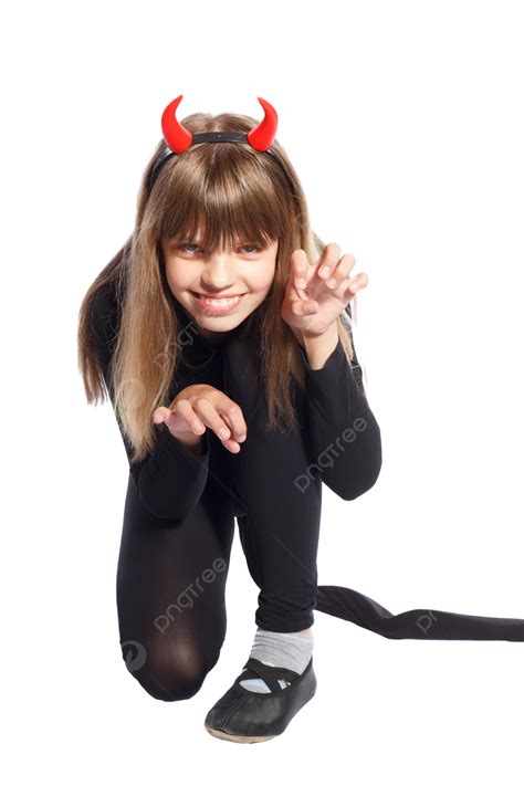 Devil Girl Hell Person Evil Beautiful Png Transparent Image And