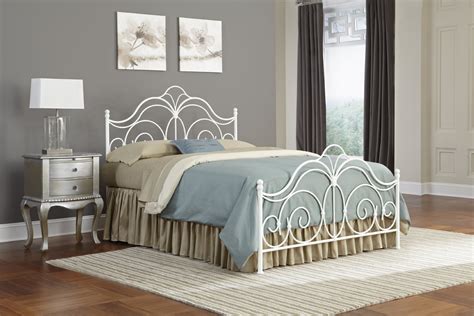 However, this type of bed frame may not include a header, which would make your bedroom looks incomplete. Rhapsody Metal Headboard with Curved Grill Design and ...