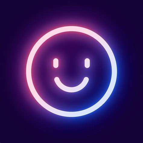 Smile Neon Pink Icon Psd Free Psd Rawpixel