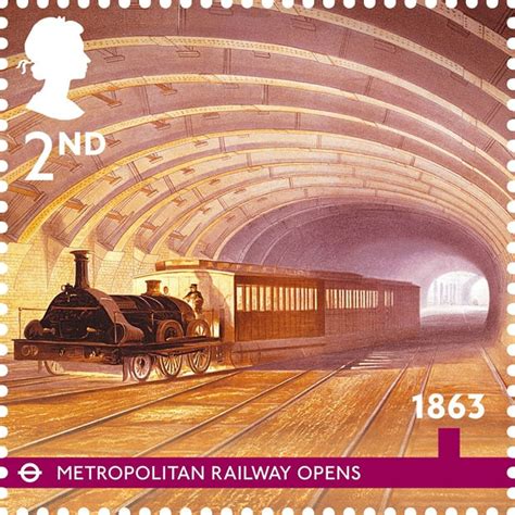 Royal Mail Stamps Mark The 150th Anniversary Of The London Underground