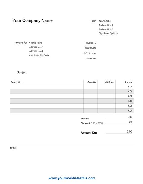 One Must Know On Business Invoice Templates
