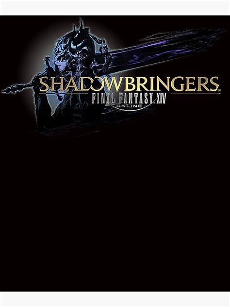Final Fantasy Xiv Shadowbringers Logo Classic Poster By Rachelmack0