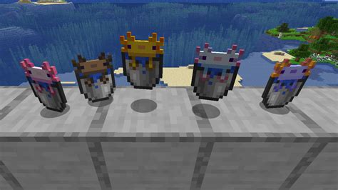 Axolotl Bucket Variants Minecraft Resource Pack