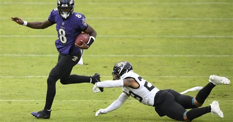 Jackson Leads Surging Ravens To 40 14 Rout Of Jaguars Sports