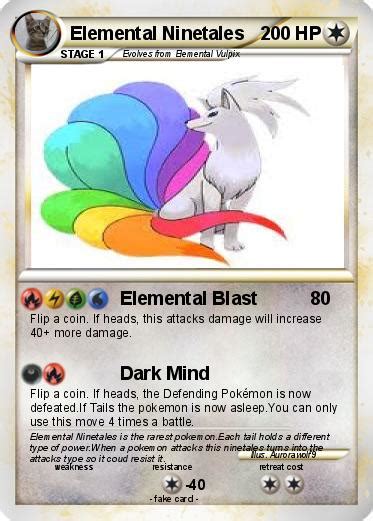Pokémon Elemental Ninetales 1 1 Elemental Blast My Pokemon Card
