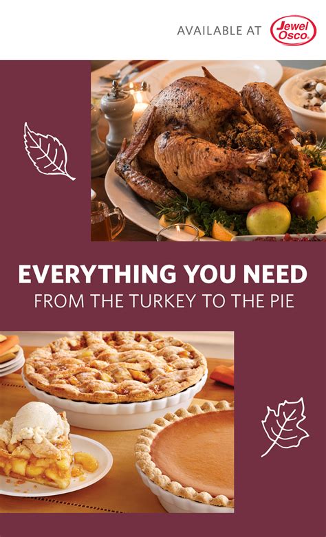 Before you tuck into the turkey, share a sentimental blessing over your food and family. Jewel Osco Thanksgiving Dinner / Fresh Market Jewel Osco Geneva Thanksgiving Grocery Store Hours ...