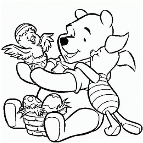 Winnie The Pooh Easter Coloring Pages Posted By Sarah Walker