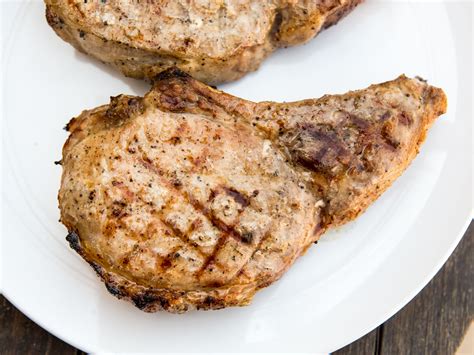 For the herb salad add pork chops to brine, making sure they are well submerged, and refrigerate. The Best Juicy Grilled Pork Chops Recipe | Serious Eats