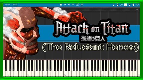 The Reluctant Heroes 💥 Attack On Titan ⚡ Piano Tutorial 🎹 8 Youtube