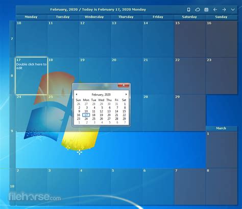 Calendar On Desktop