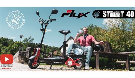 Eflux E Scooter Street 40 Elektro Roller Mit Straßenzulassung Klappbar