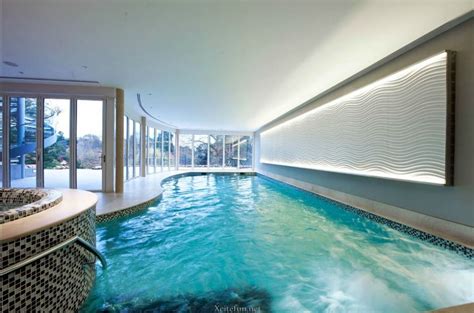 Led lights and a fog machine add ambiance once the sun goes down. Cool And Stylish Residential Indoor Pools - XciteFun.net
