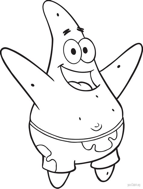 Resultado De Imagem Para Patrick Para Colorir Spongebob Coloring