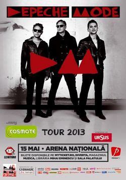 Următoarele evenimente @ arena națională. Concert Depeche Mode pe Arena Nationala, May 2013