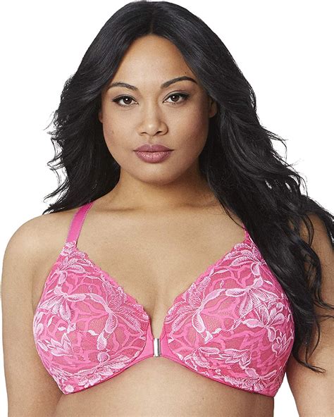 Bramour By Glamorise Womens Full Figure Plus Size Underwire Front