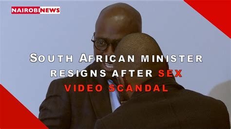 South African Minister Resigns After Sex Video Scandal Youtube