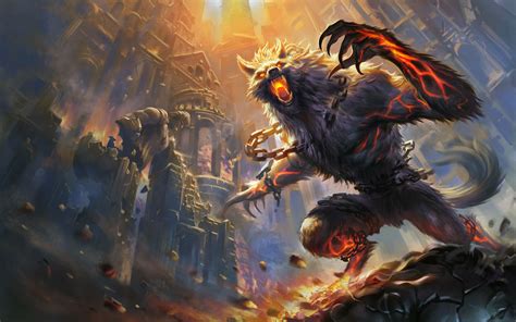 Wallpaper Video Games Fantasy Art Anime Dragon Smite Mythology Fenrir Screenshot