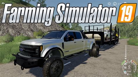 Farming Simulator 19 Ford F450 Platinum Hauling Towing Farming
