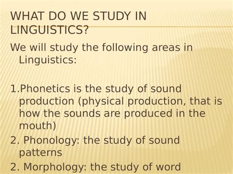 Introduction To Linguistics Ppt Pptx Powerpoint