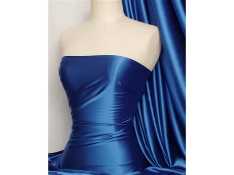 Royal Blue Acetate Satin Fabric Material From Tia Knight Fabrics Uk