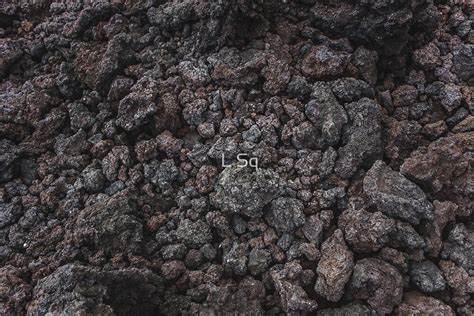 Solidified Lava Forming Rough Black Volcanic Rock Texture By Lauren