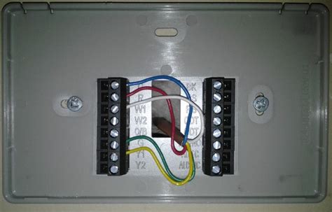 In this configuration, the blue wire acts as the return wire between the 24v transformer in the heating/cooling system control panel and the thermostat. Trane Thermostat Wiring